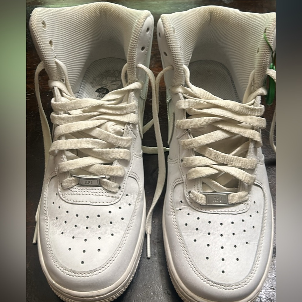 Nike White Air Force 1 high top sneakers